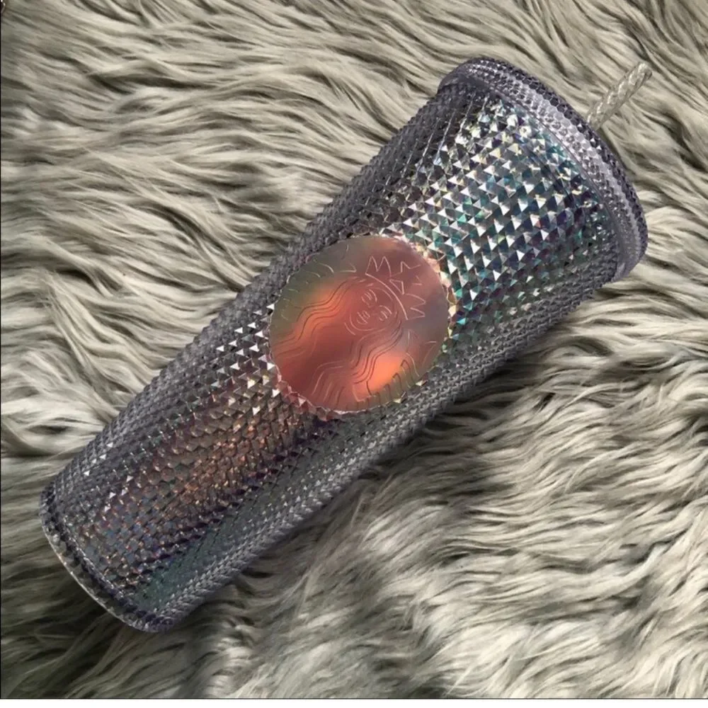 ORIGINAL UNICORN US 2018 IRIDESCENT JEWEL DIAMOND CRYSTAL CUT TUMBLER MERMAID
